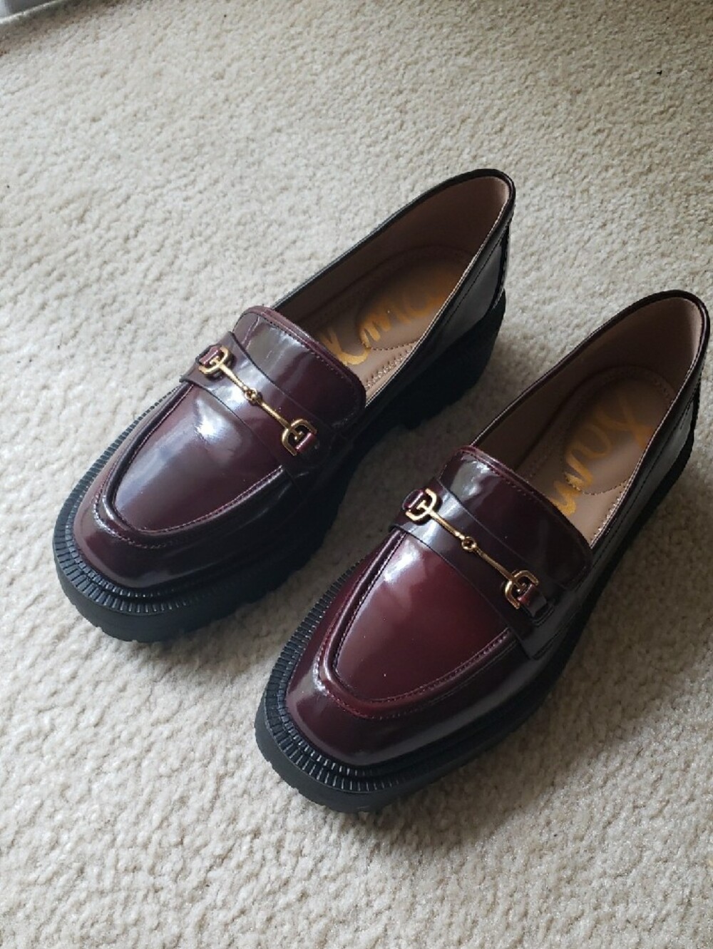 Sam Edelman Lea Loafer Size 7.5 Dark Merlot. New W/O Box - Picture 3 of 7